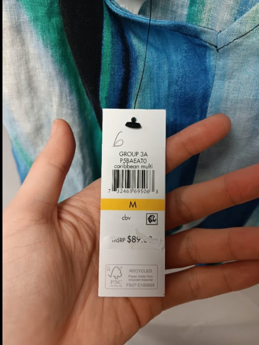 Womens Blue Shirt Top DKNY Size Medium ORG $89 NWT (rack6v) - Picture 5 of 6